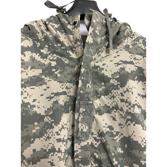 Camo Parka Cold Weather Field Jacket Mens Coat AT-DIGITAL Size Large - Picture 5 of 11